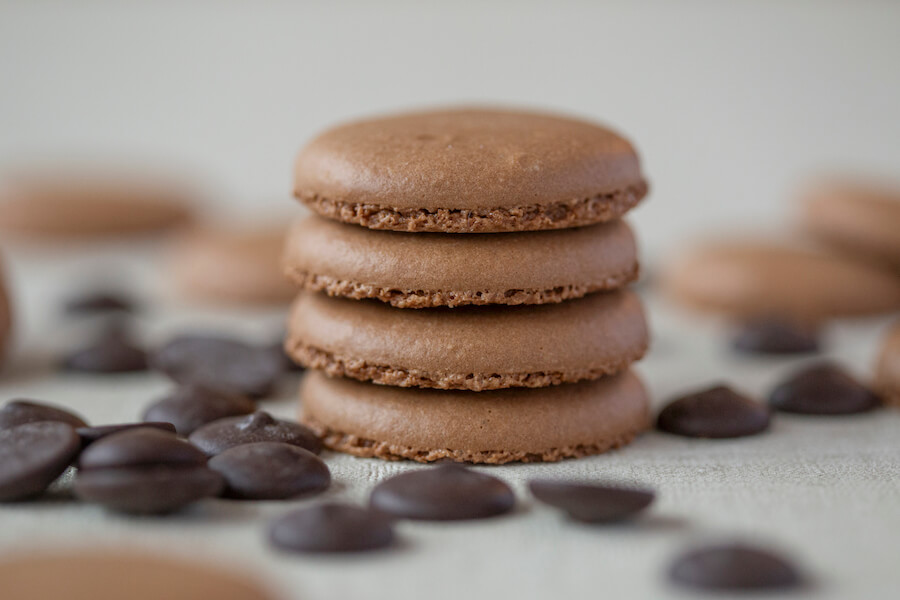 COQUE DE CHOCOLATE 70% PARA MACARONS